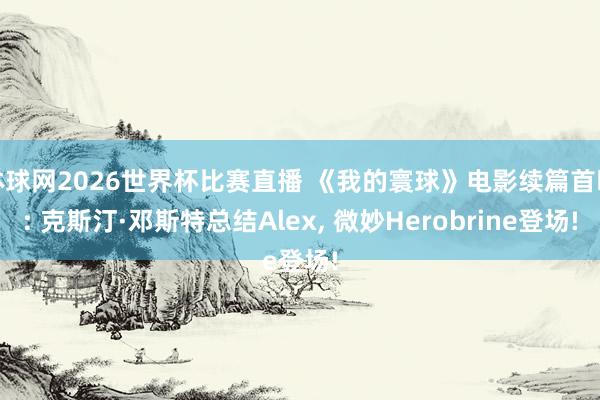 体球网2026世界杯比赛直播 《我的寰球》电影续篇首曝: 克斯汀·邓斯特总结Alex, 微妙Herobrine登场!