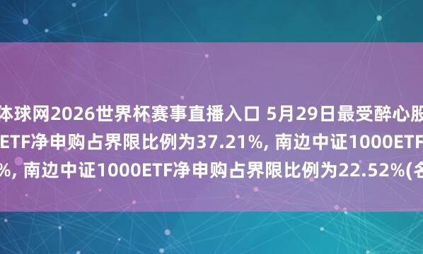 体球网2026世界杯赛事直播入口 5月29日最受醉心股票ETF: 易方达上证50ETF净申购占界限比例为37.21%, 南边中证1000ETF净申购占界限比例为22.52%(名单)