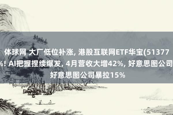 体球网 大厂低位补涨, 港股互联网ETF华宝(513770)涨超2%! AI把握捏续爆发, 4月营收大增42%, 好意思图公司暴拉15%