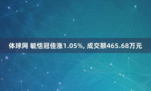 体球网 毓恬冠佳涨1.05%, 成交额465.68万元