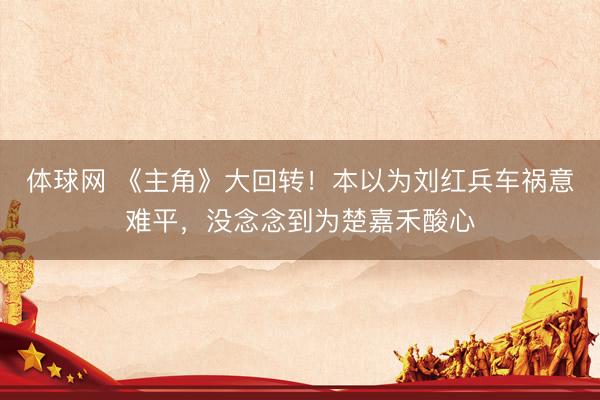 体球网 《主角》大回转！本以为刘红兵车祸意难平，没念念到为楚嘉禾酸心