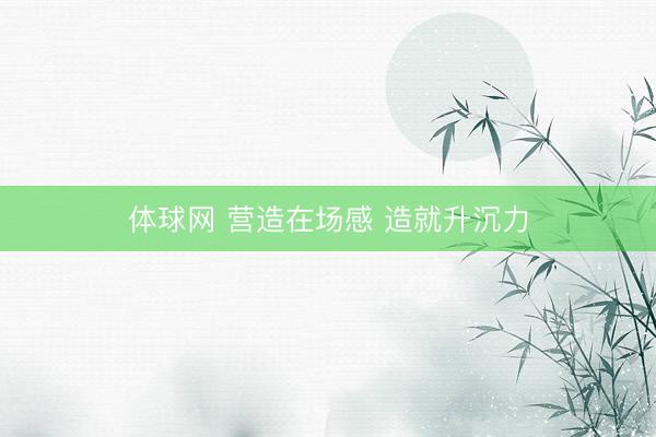 体球网 营造在场感 造就升沉力